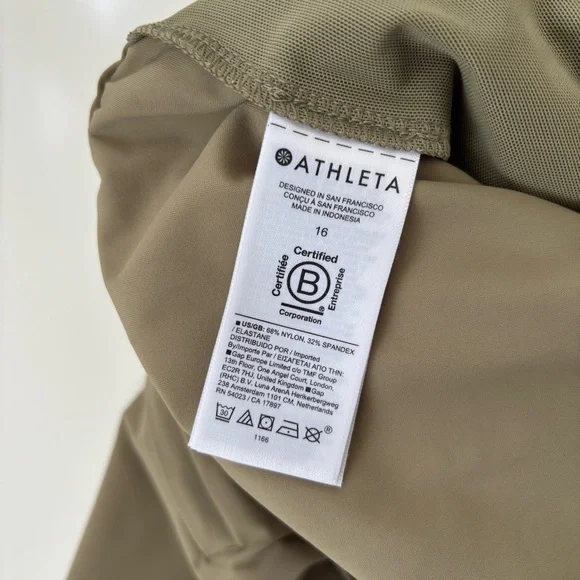 Athleta Women's Tan Pinnacle High Rise Trouser Wide Leg Size 16, New with tags! - Picture 9 of 13